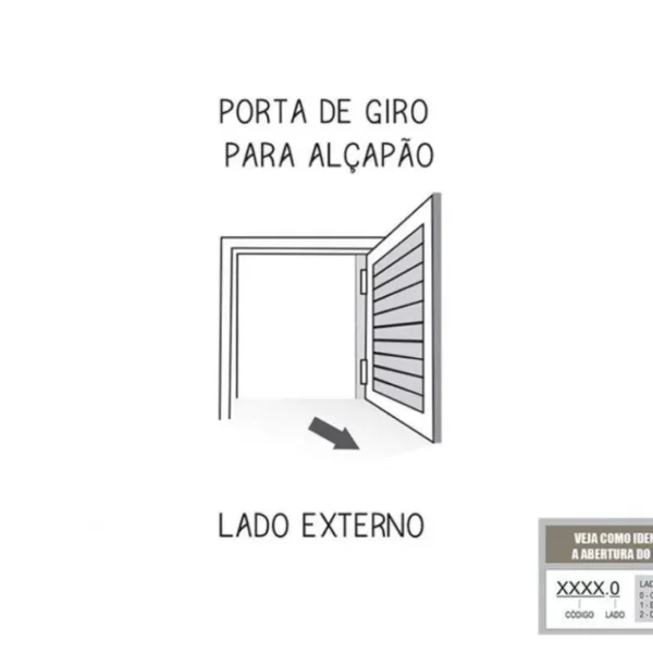 Porta Aço Pintado Branca de Giro para Alçapão Ullian - Image 3