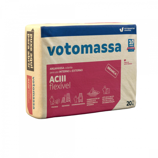 Argamassa Votomassa ACIII Flexível Branca